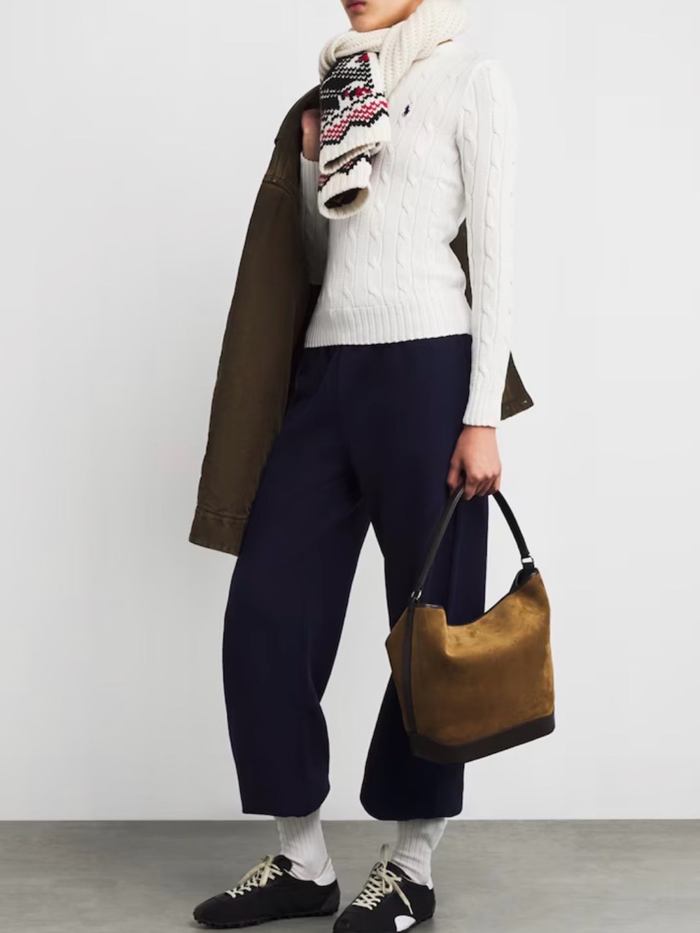 Ralph Lauren White/Ivory Cable Knit Sweater
Retail $168